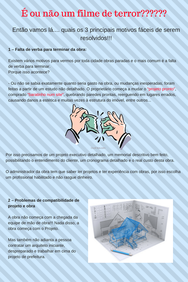 3 principais motivos de problemas numa obra - parte 2
